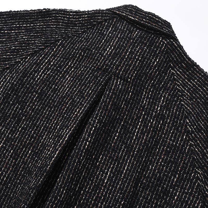 LOOP TWEED SHORT JACKET -BLACK-