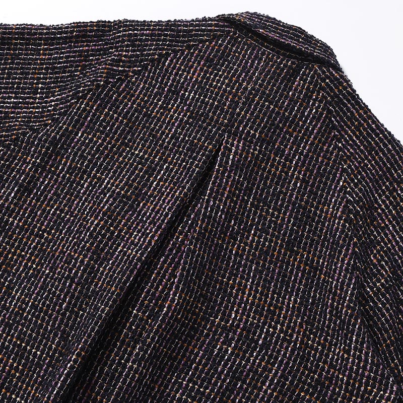 LOOP TWEED SHORT JACKET -PURPLE-