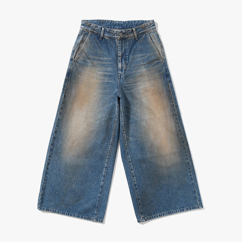 RUST BAGGY DENIM PANTS -INDIGO-