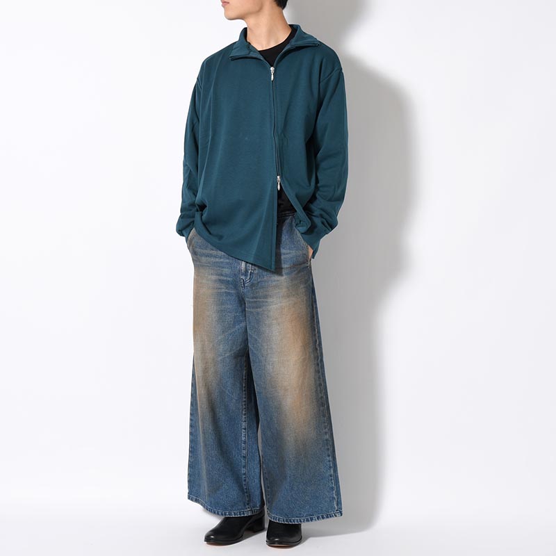 RUST BAGGY DENIM PANTS -INDIGO-