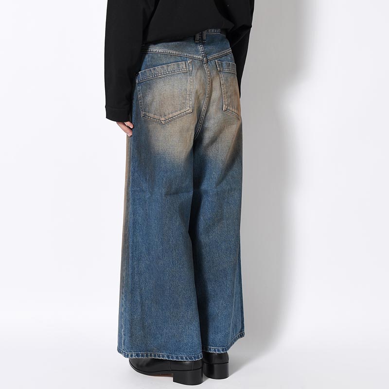 RUST BAGGY DENIM PANTS -INDIGO-