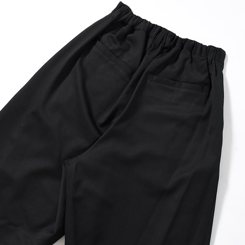 2TUCK WIDE EASY PANTS -BLACK-