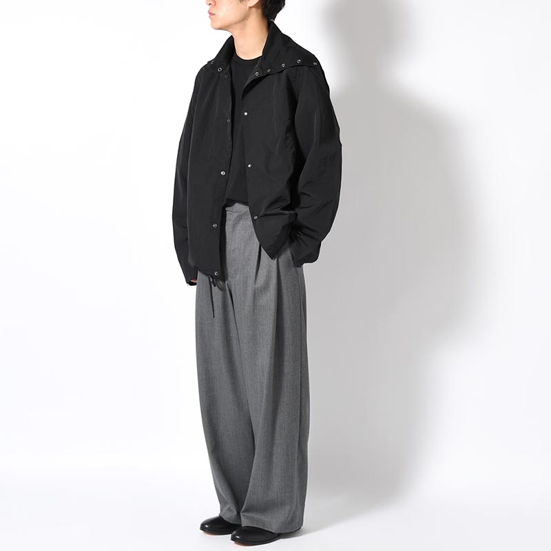 2TUCK WIDE EASY PANTS -GRAY-