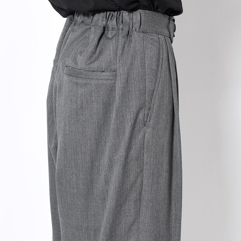 2TUCK WIDE EASY PANTS -GRAY-