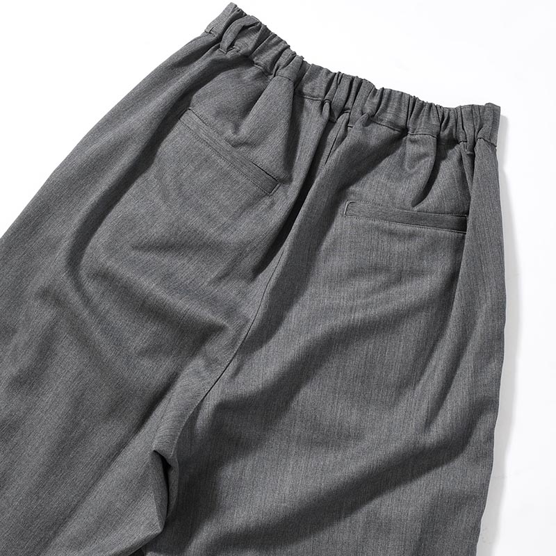 2TUCK WIDE EASY PANTS -GRAY-