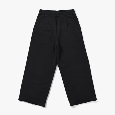 FADE WIDE SWEAT PANTS -BLACK-