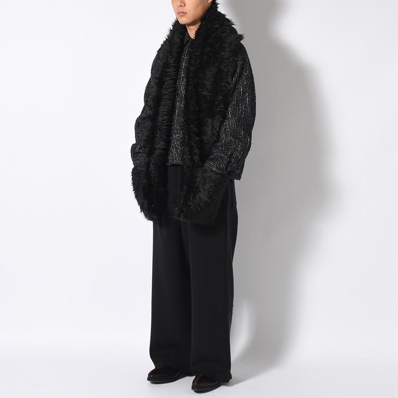 FUR MUFFLER -BLACK-