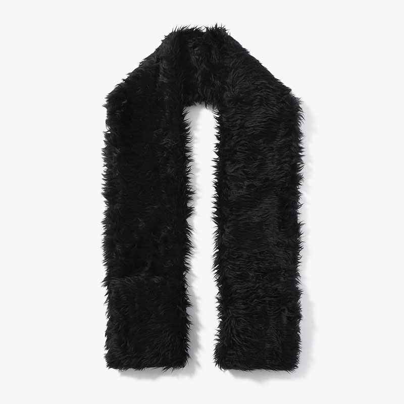 FUR MUFFLER -BLACK-