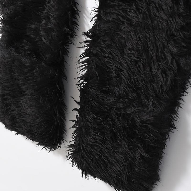 FUR MUFFLER -BLACK-