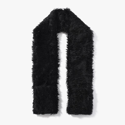 FUR MUFFLER -BLACK-