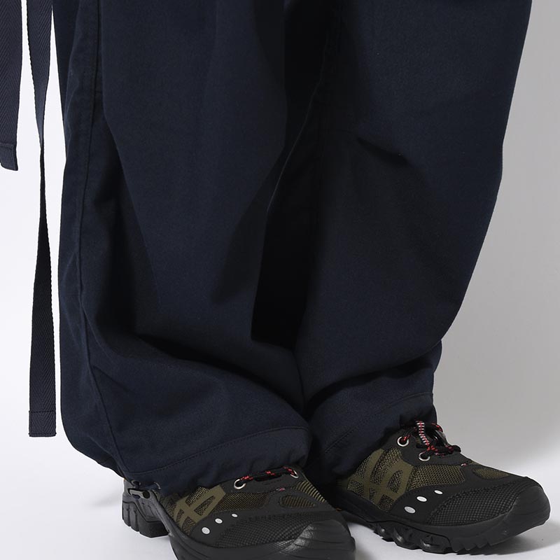 Flannel Cargo Trousers -NAVY-