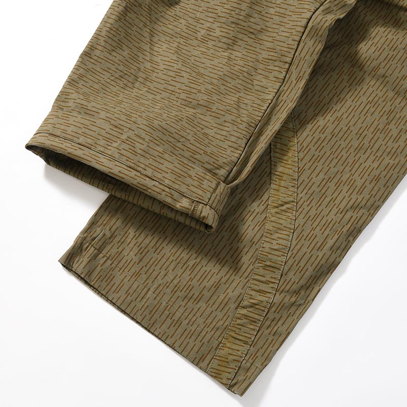 Military Tent Wide Trousers (Raindrop Camo) -OLIVE-