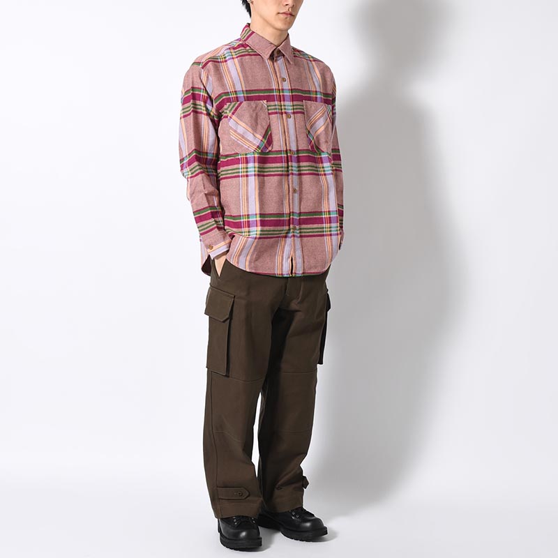 BIG MAC CHECK LS SHIRT -PINK-