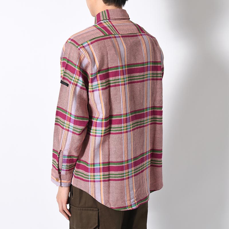 BIG MAC CHECK LS SHIRT -PINK-