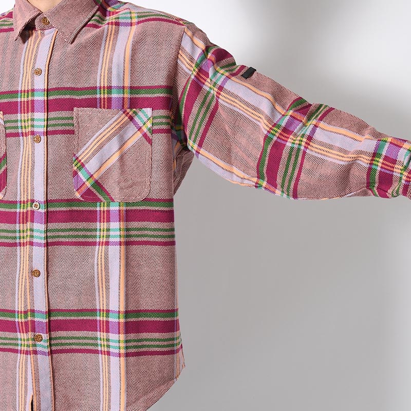 BIG MAC CHECK LS SHIRT -PINK-