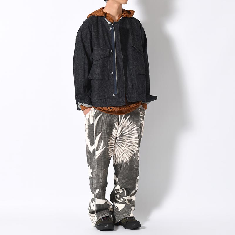 THERMAL WARM UP PANTS -FLOWER-