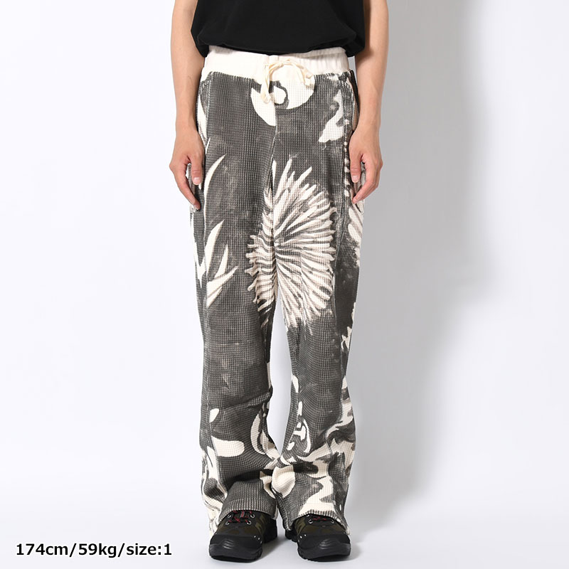 THERMAL WARM UP PANTS -FLOWER-