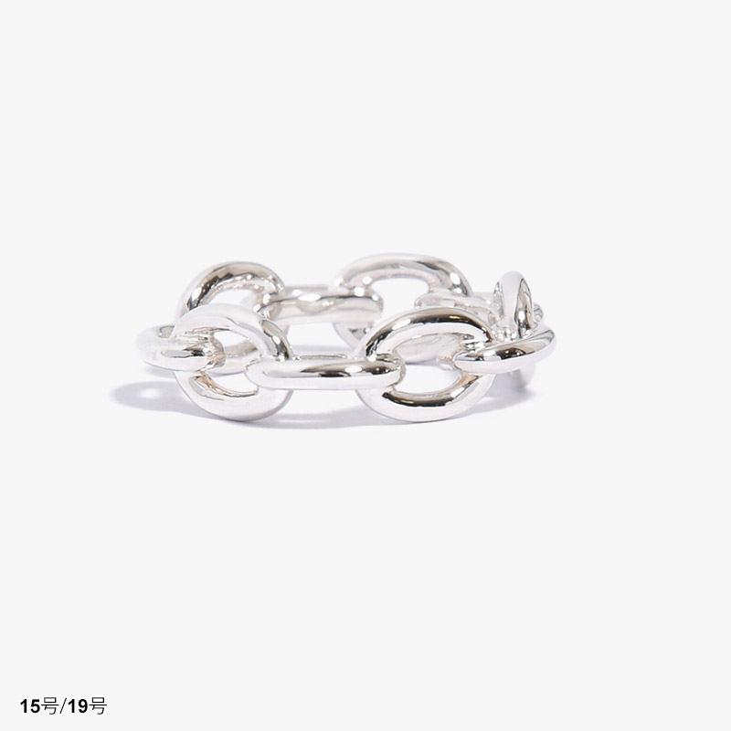 OVAL LINK RING -SILVER-