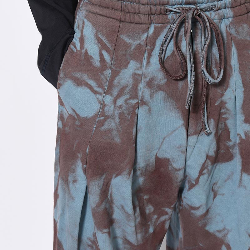 OVERDYED HOME BAGGY -BLUE BROWN-