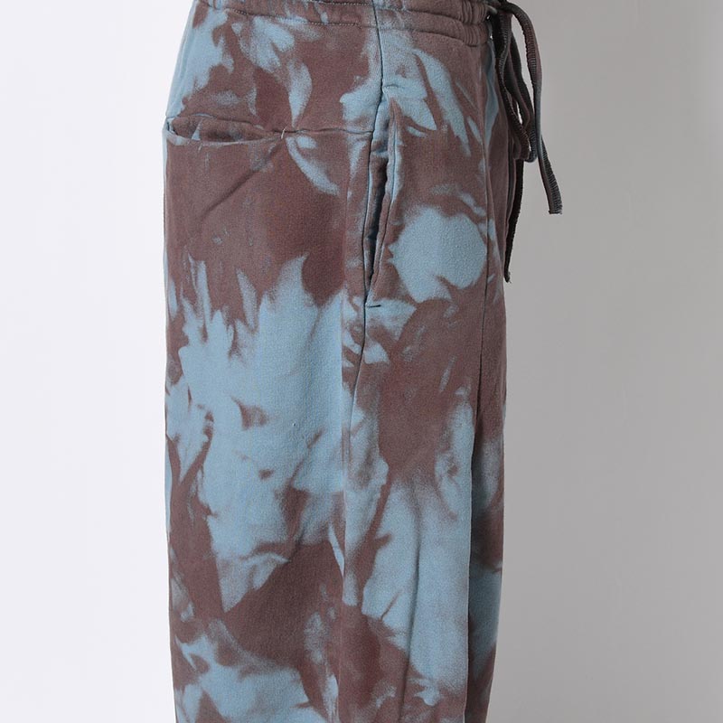 OVERDYED HOME BAGGY -BLUE BROWN-