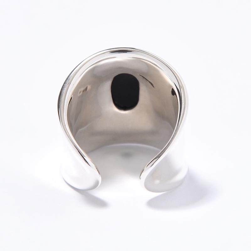 CHOPIN RIGHT FINGER ARMOR RING ONYX -SILVER-