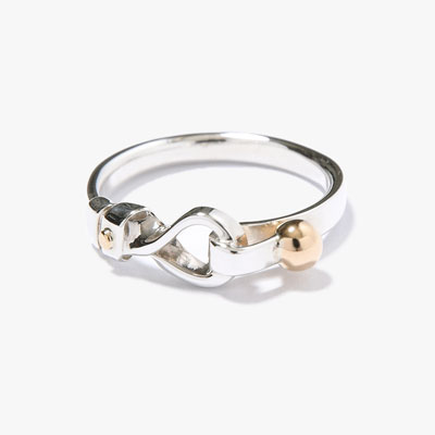 CLASP RING -SILVER/GOLD-