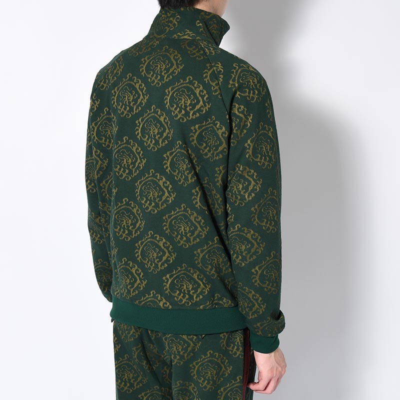 "CURLED UP DRAGON" TRACK JACKET -DARK GREEN-