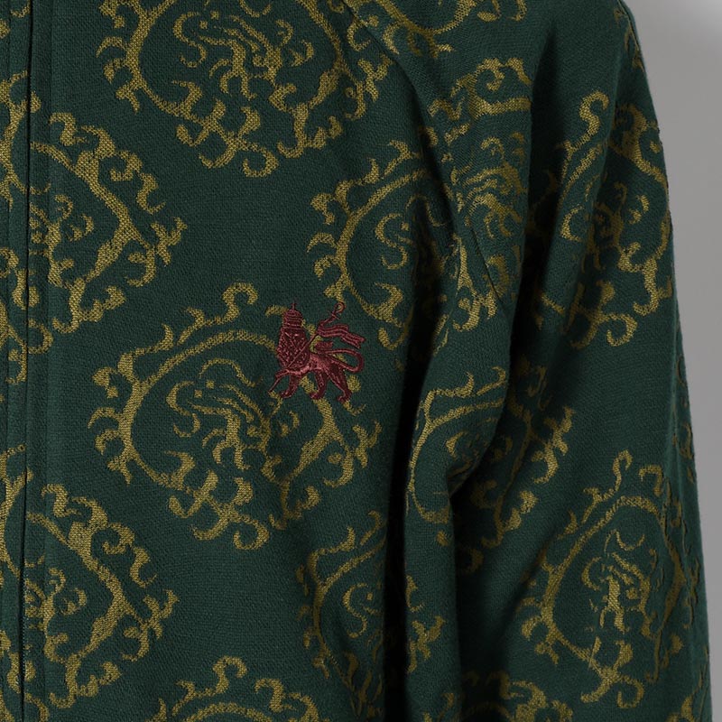 "CURLED UP DRAGON" TRACK JACKET -DARK GREEN-