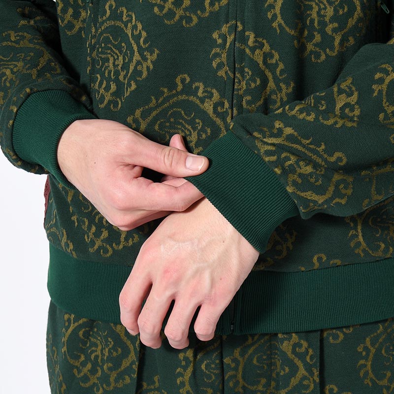 "CURLED UP DRAGON" TRACK JACKET -DARK GREEN-