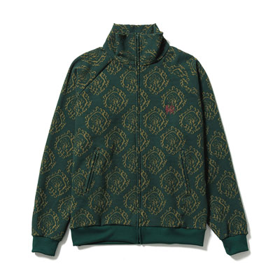 "CURLED UP DRAGON" TRACK JACKET -DARK GREEN-