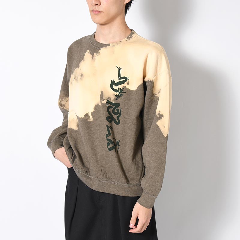 "EASTEND DRAGON FONT" DESTROY BREACH SWEATSHIRT -OLIVE-