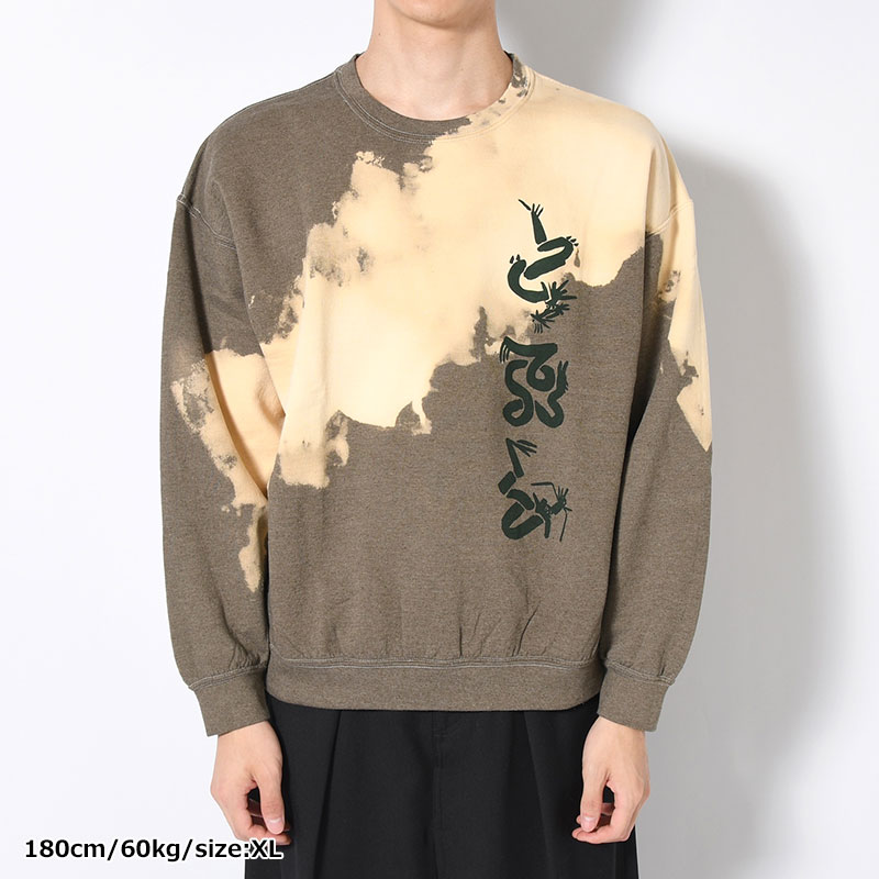 "EASTEND DRAGON FONT" DESTROY BREACH SWEATSHIRT -OLIVE-