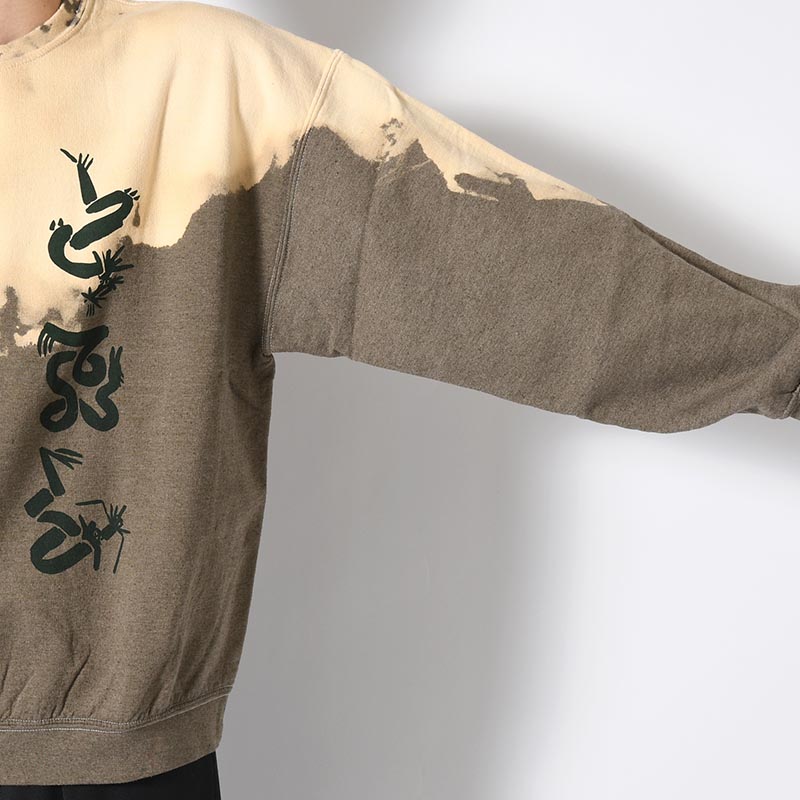 "EASTEND DRAGON FONT" DESTROY BREACH SWEATSHIRT -OLIVE-