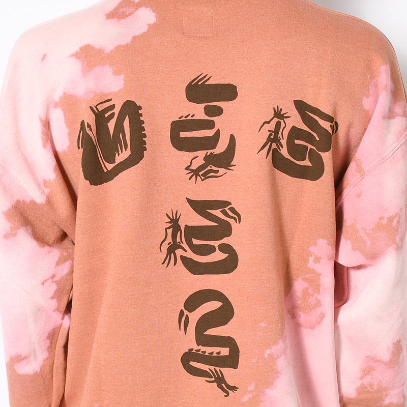 "EASTEND DRAGON FONT" DESTROY BREACH SWEATSHIRT -ORANGE-