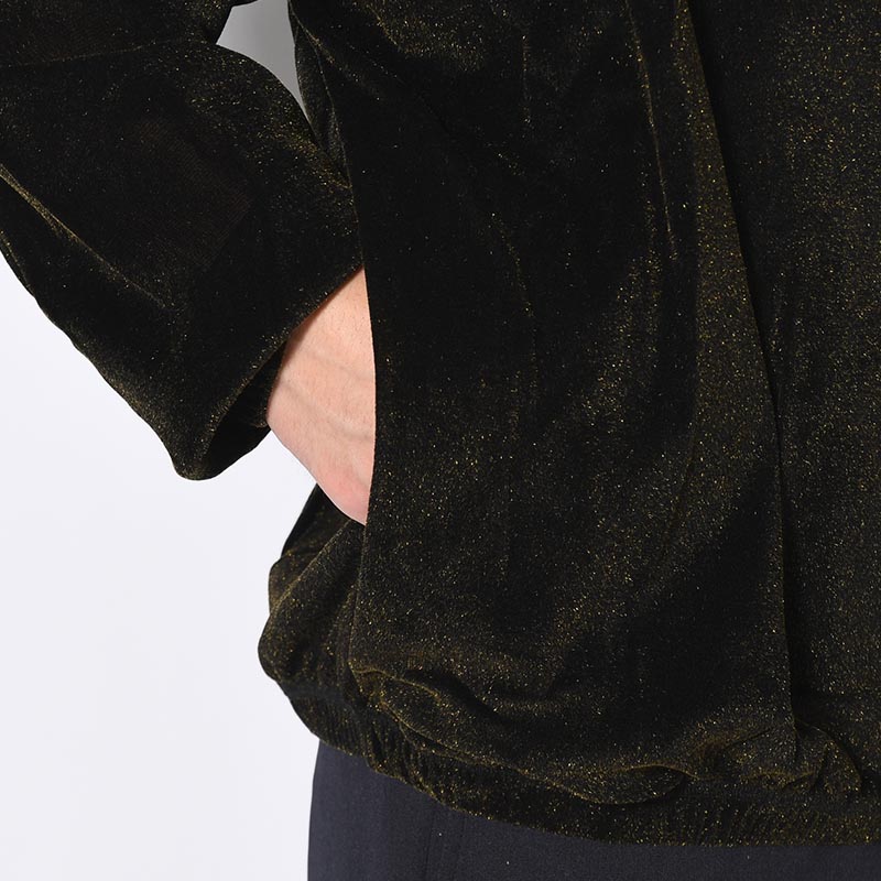 SHINY VELOUR MOCKNECK -GOLD-