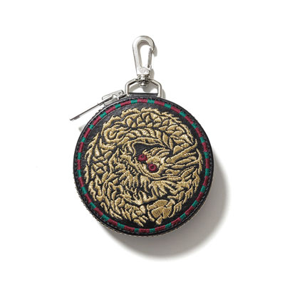 "EASTEND DRAGON" Circled Pouch -BLACK-