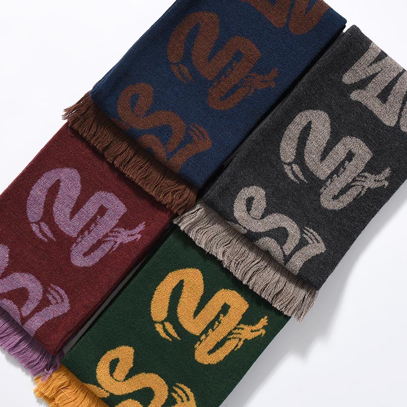 "EASTEND DRAGON FONT" GAME WOOL SCARF -4.COLOR-