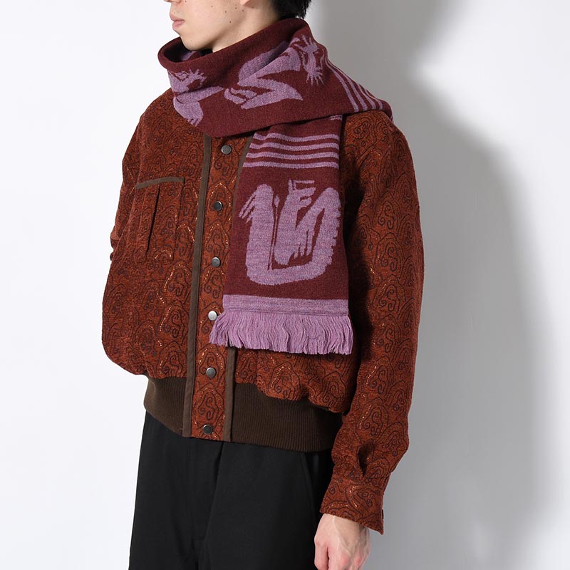 "EASTEND DRAGON FONT" GAME WOOL SCARF -4.COLOR-