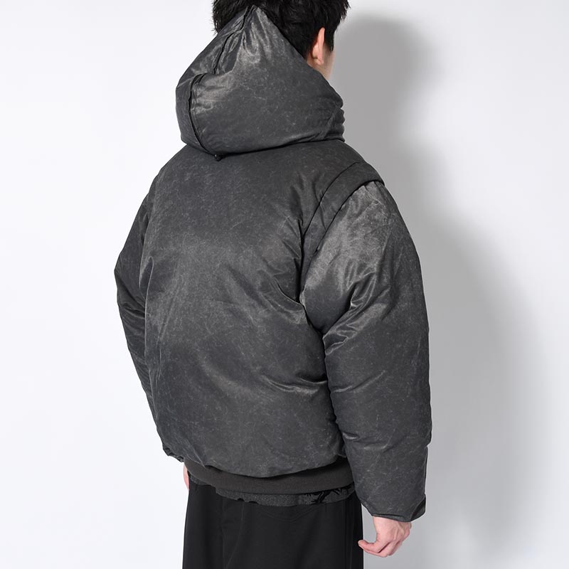 THREE WAY DOWN FLIGHT JACKET -BLACK-