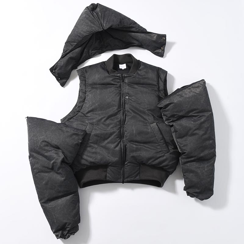 THREE WAY DOWN FLIGHT JACKET -BLACK-