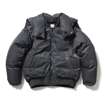 THREE WAY DOWN FLIGHT JACKET -BLACK-