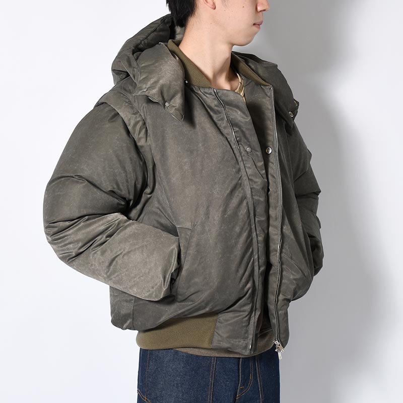 THREE WAY DOWN FLIGHT JACKET -OLIVE-