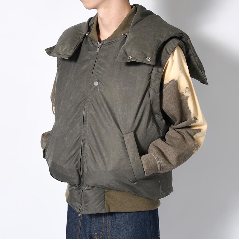 THREE WAY DOWN FLIGHT JACKET -OLIVE-