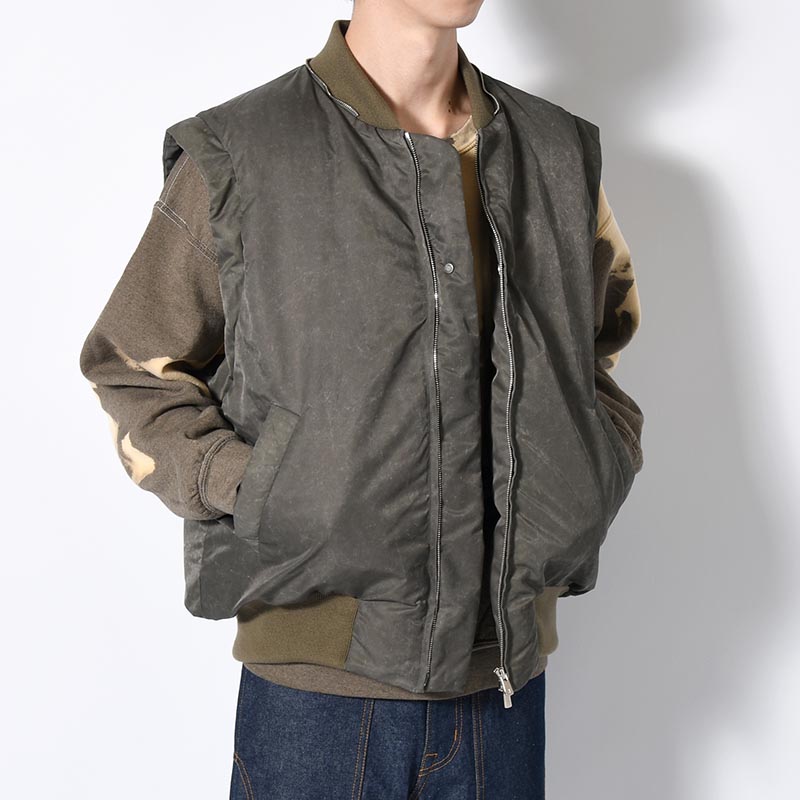 THREE WAY DOWN FLIGHT JACKET -OLIVE-