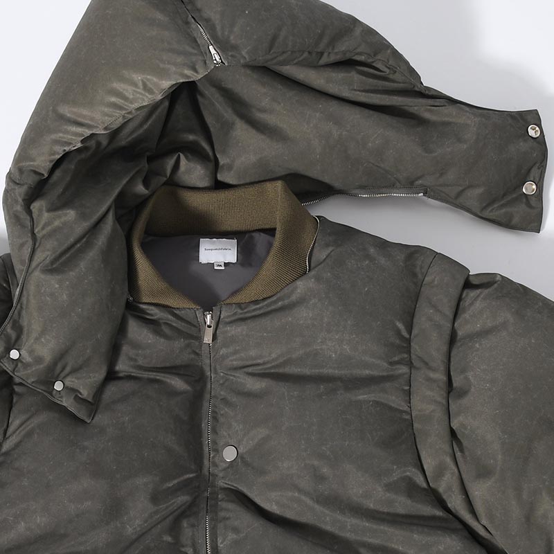 THREE WAY DOWN FLIGHT JACKET -OLIVE-