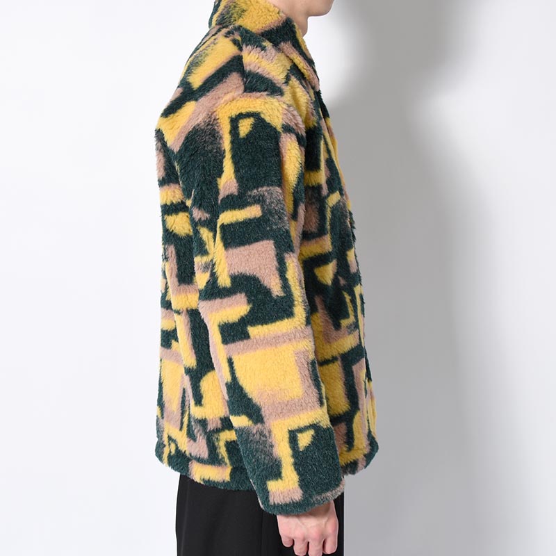 FUR COACH JACKET -GREEN-