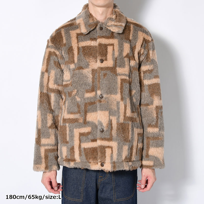 FUR COACH JACKET -BEIGE-