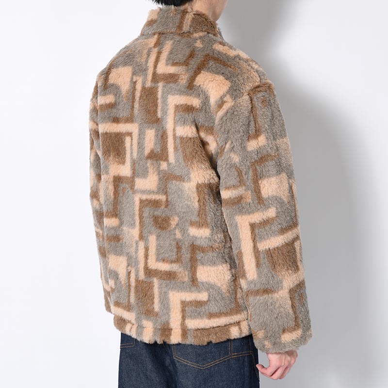 FUR COACH JACKET -BEIGE-