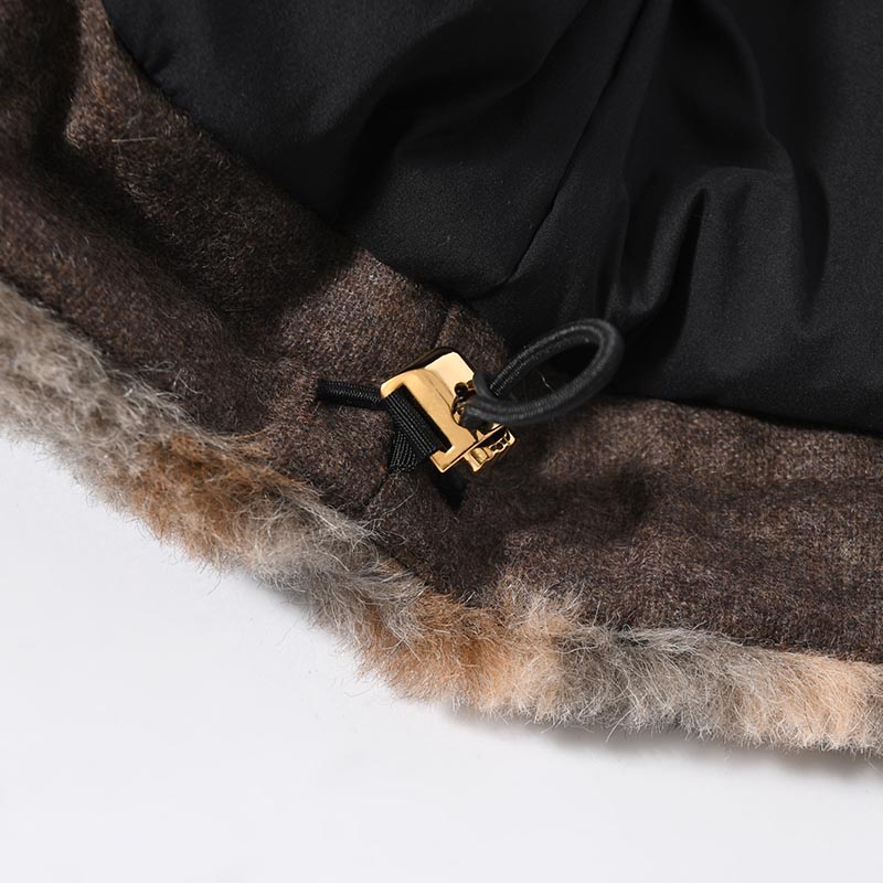 FUR COACH JACKET -BEIGE-