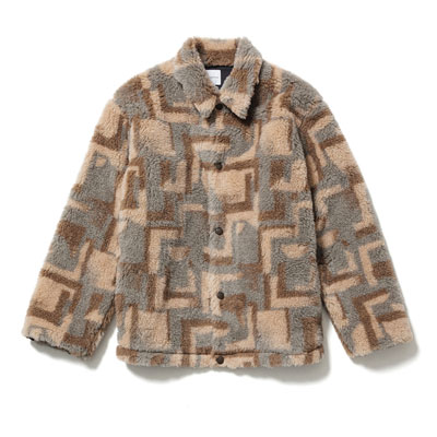 FUR COACH JACKET -BEIGE-